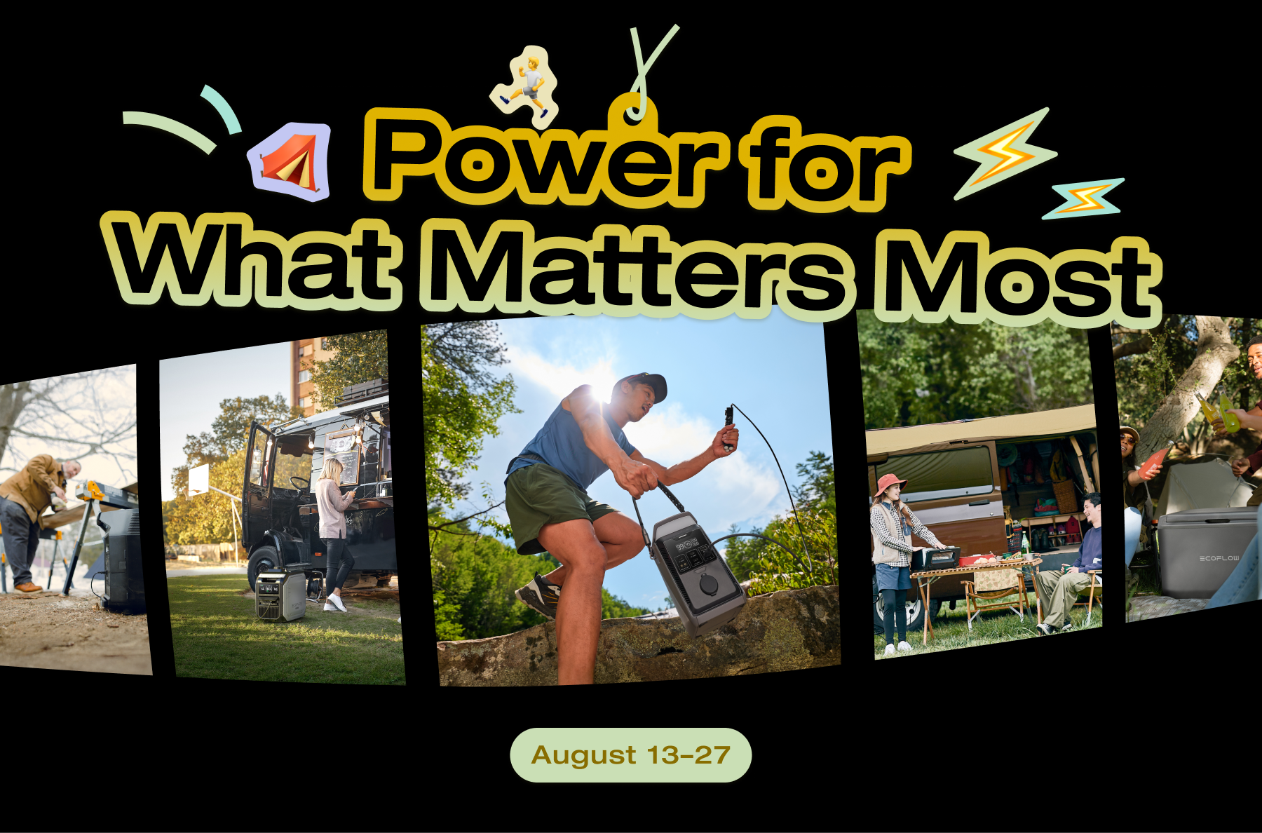 ⚡ #PowerThatMatters: Share the Summer Moments EcoFlow Powered | August 13–27