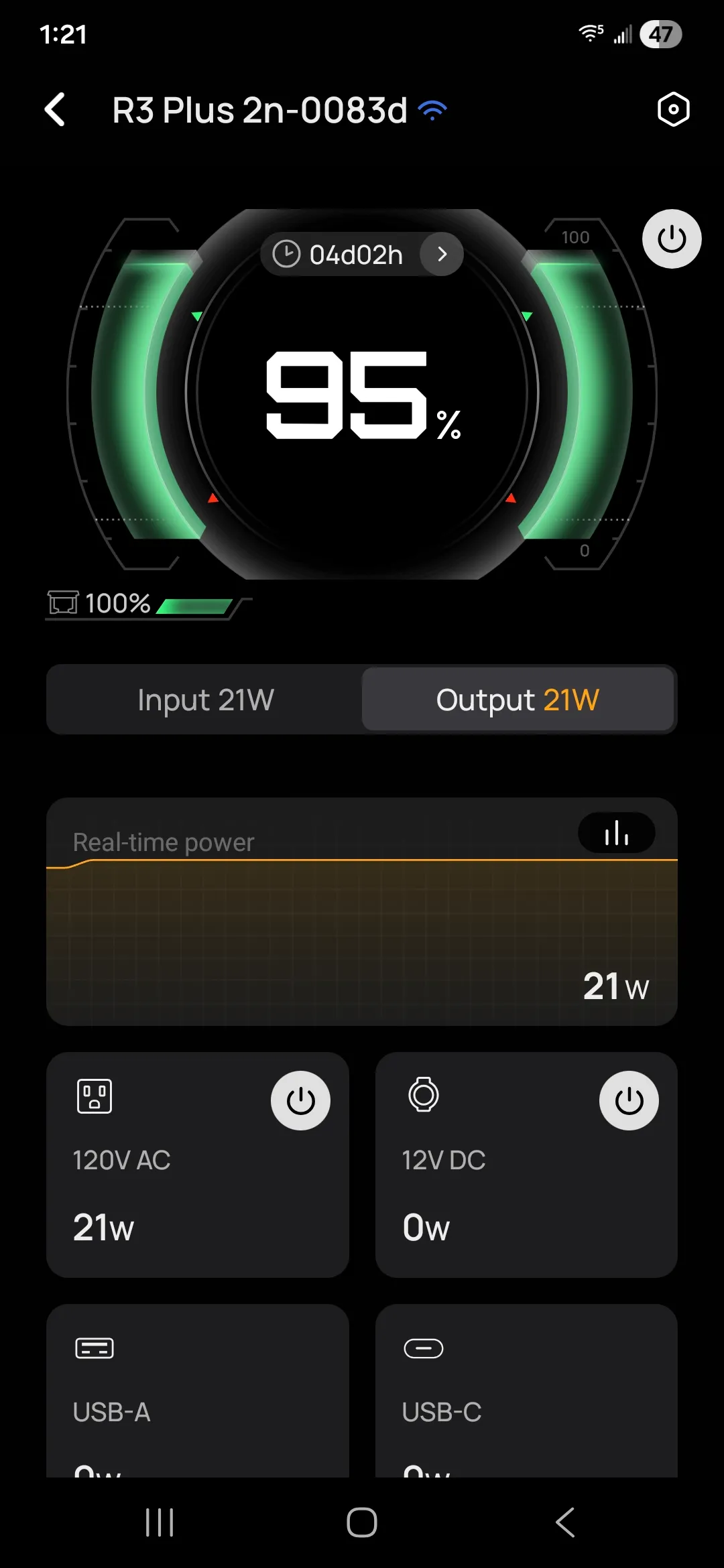 River 3 Plus with EB Ignored Upper Limit
