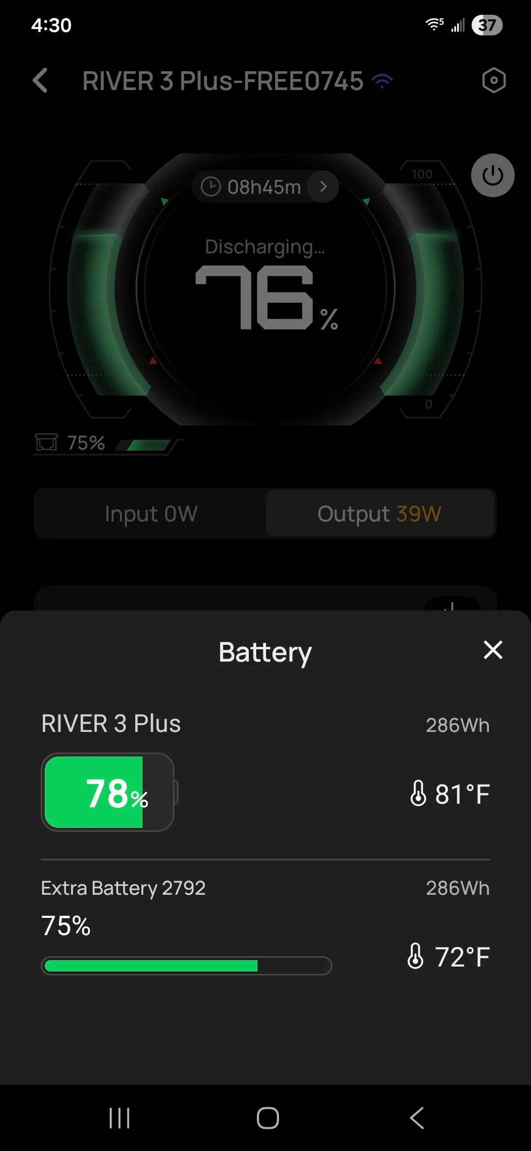 The EcoFlow App is very Usefull