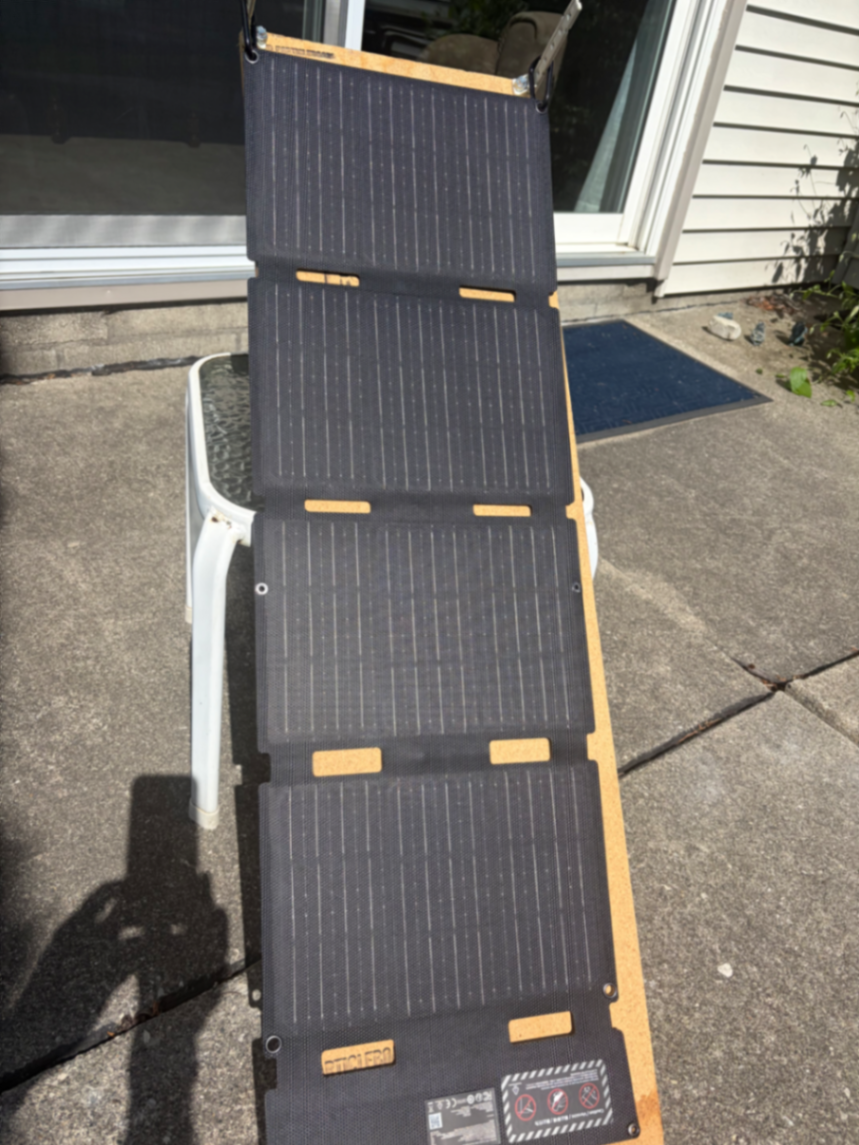 EcoFlow 45W Foldable Panel Real-World Output