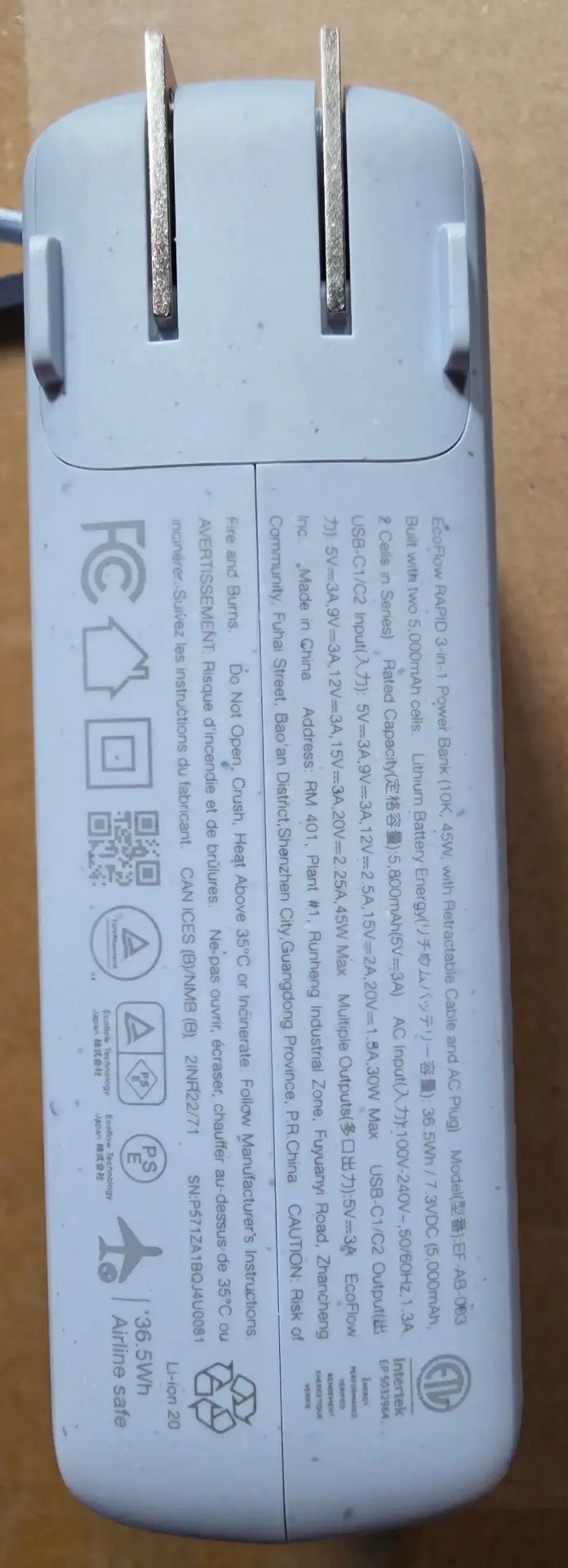 45 watt Charger