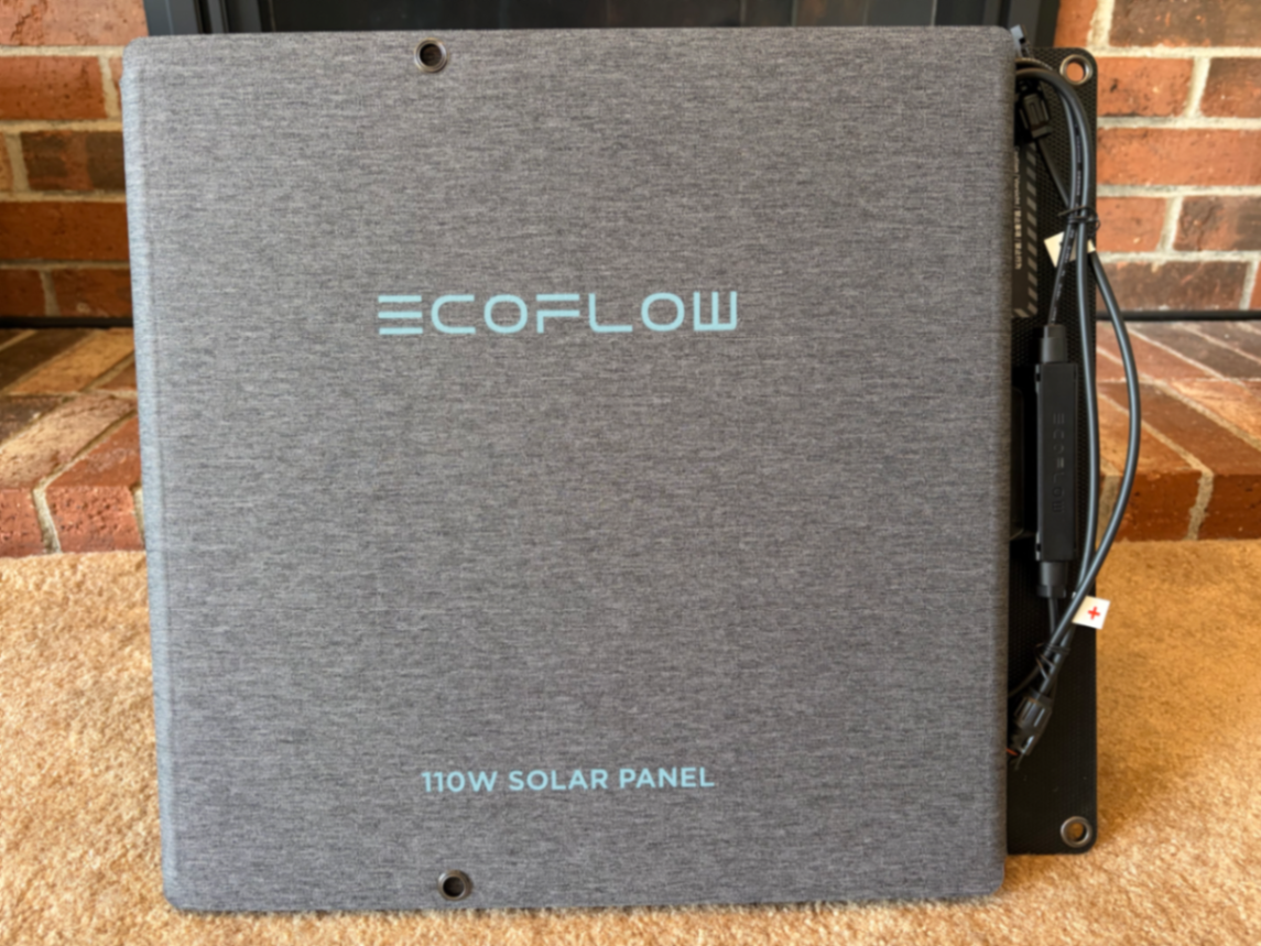 EcoFlow 110W Portable Solar Panel Test with River 2