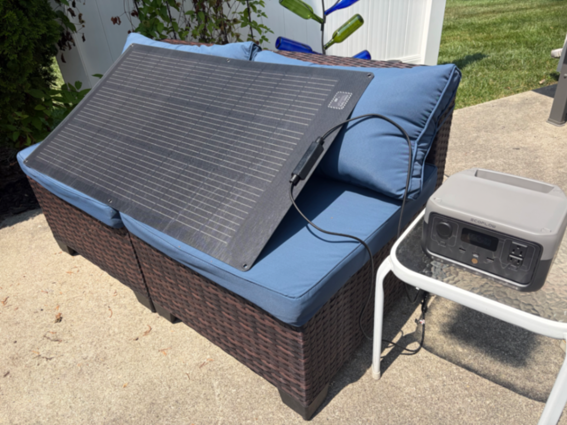 100W Flexible Panel in Action ☀️