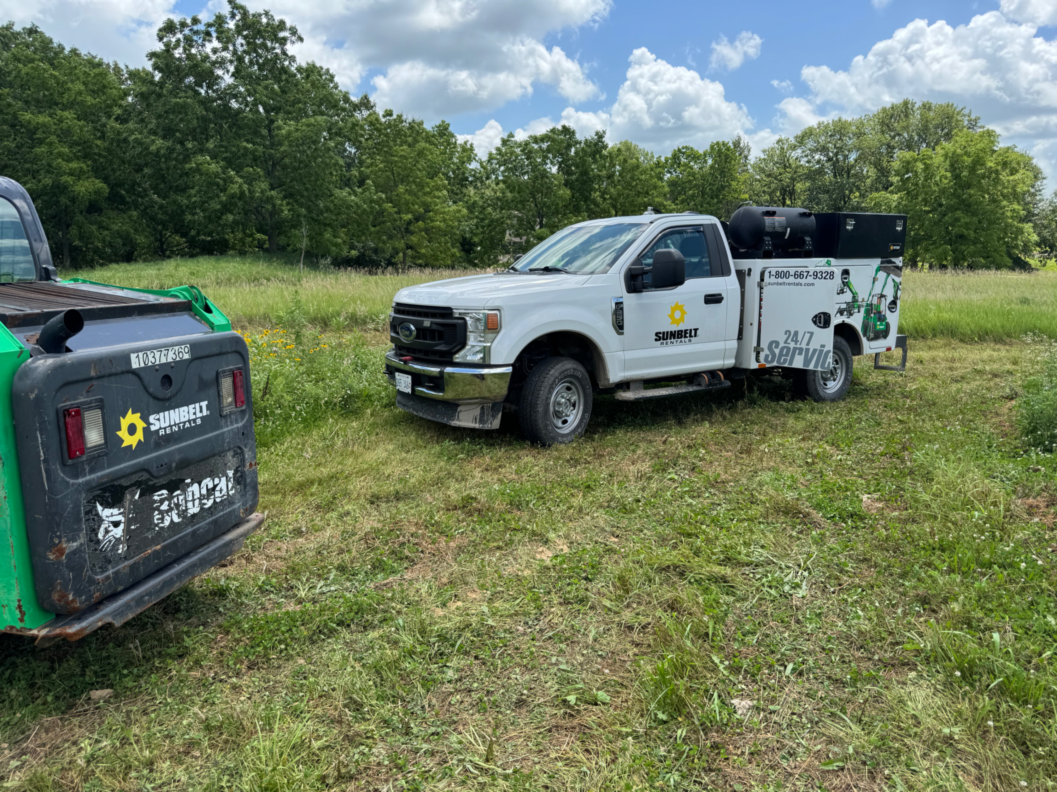 Day 2 of ground mount construction