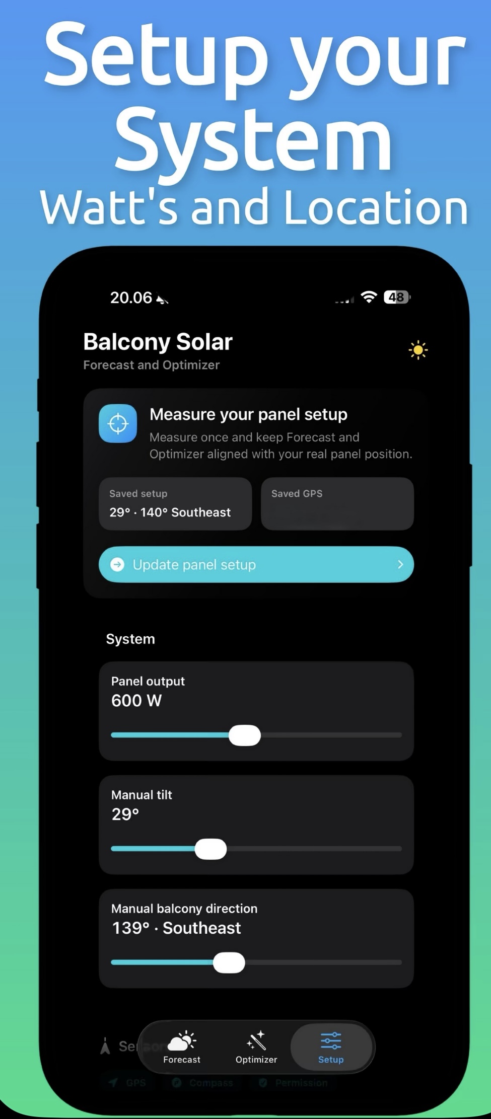 Balcony Solar Forecast and Optimizer 