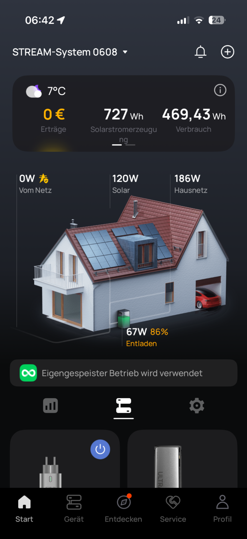 gezielte Energieunterstützung für Stream System