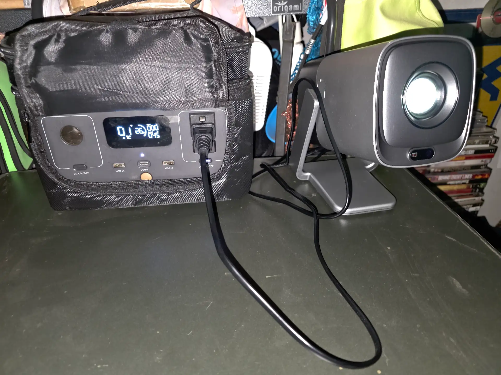 River 2 and projector. Runs 4 hours 