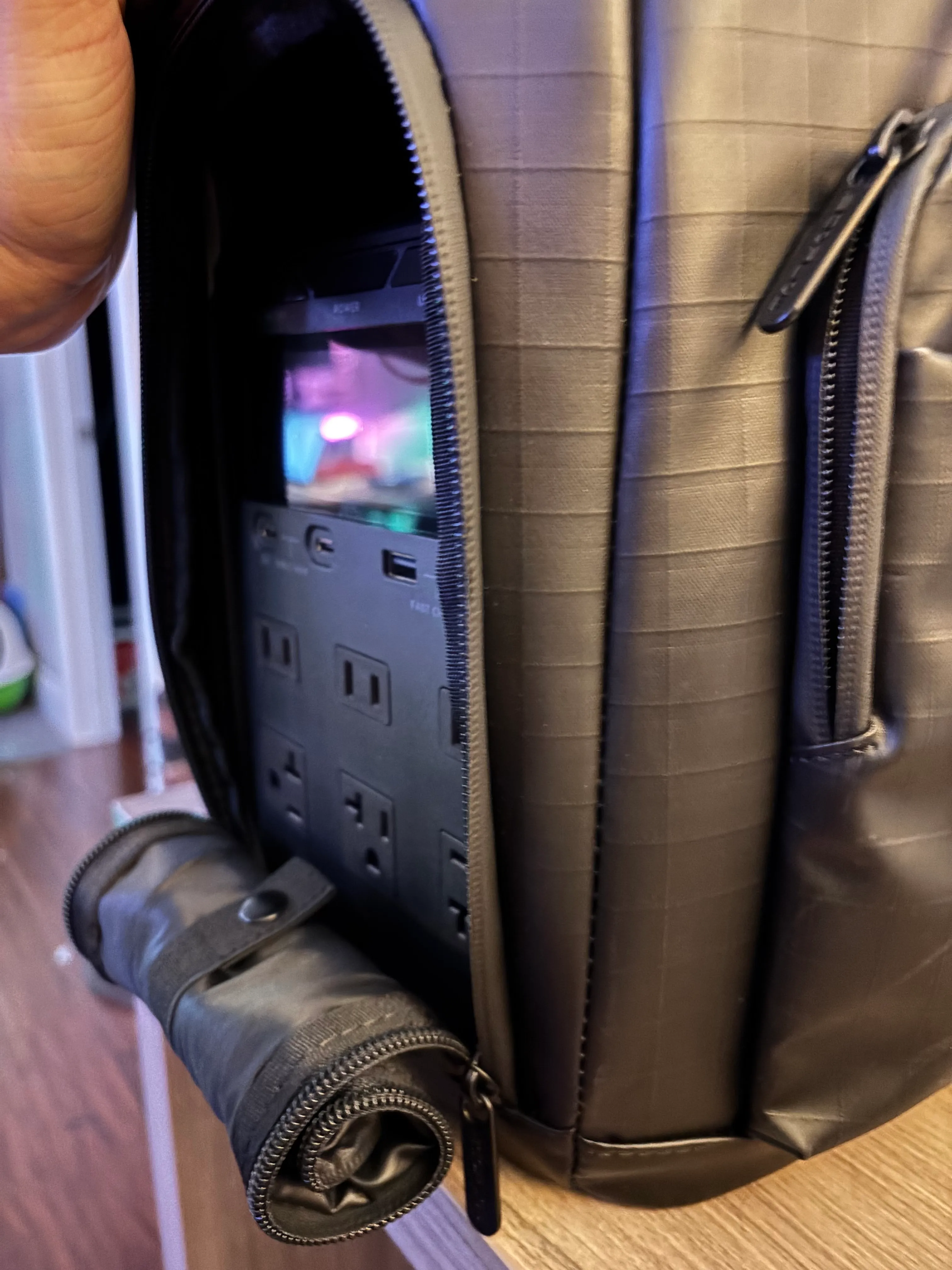 The proper way to roll up the Delta 3 bag flap