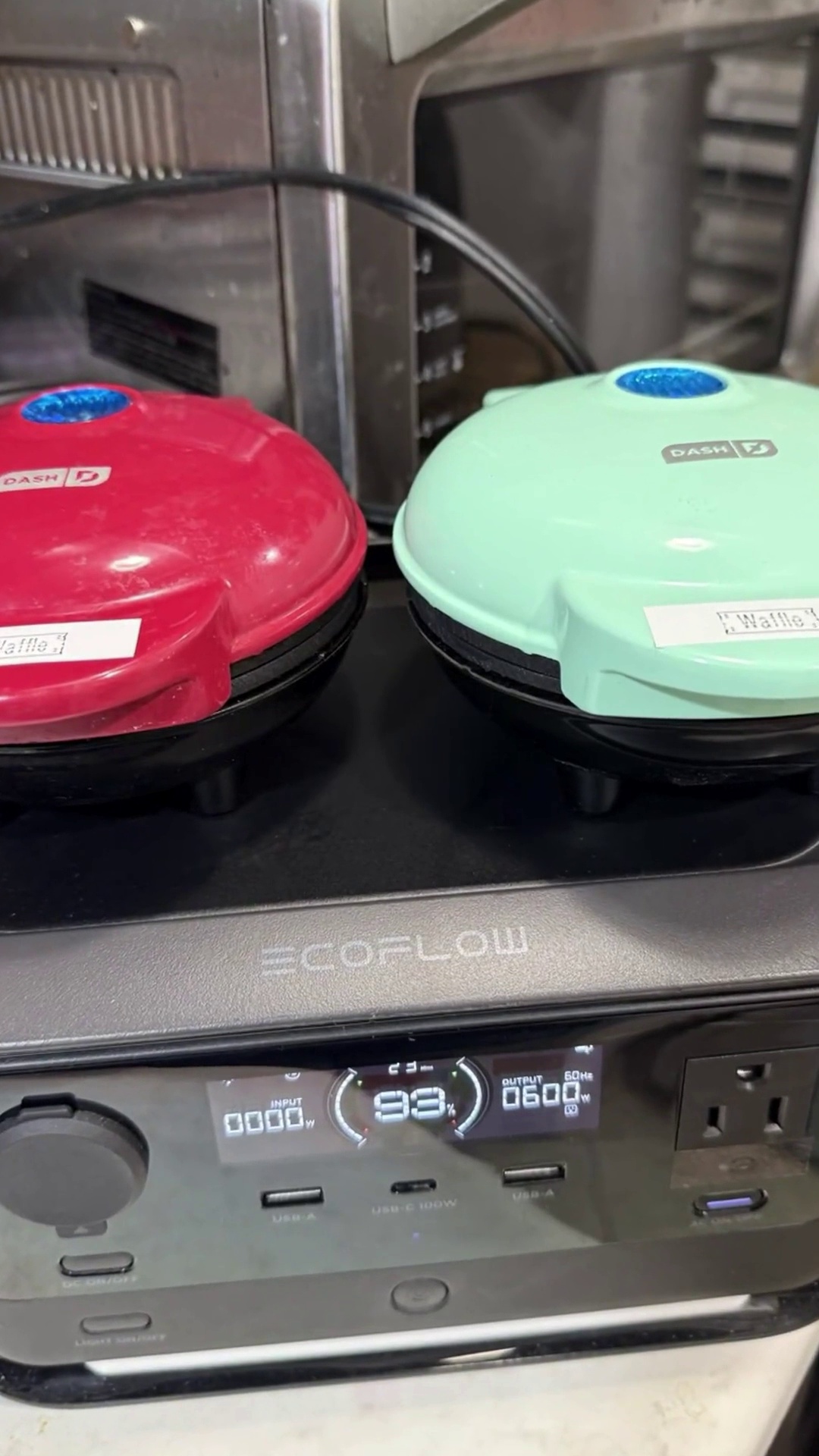 Easier to use a power station, than to get behind appliances to free up outlets