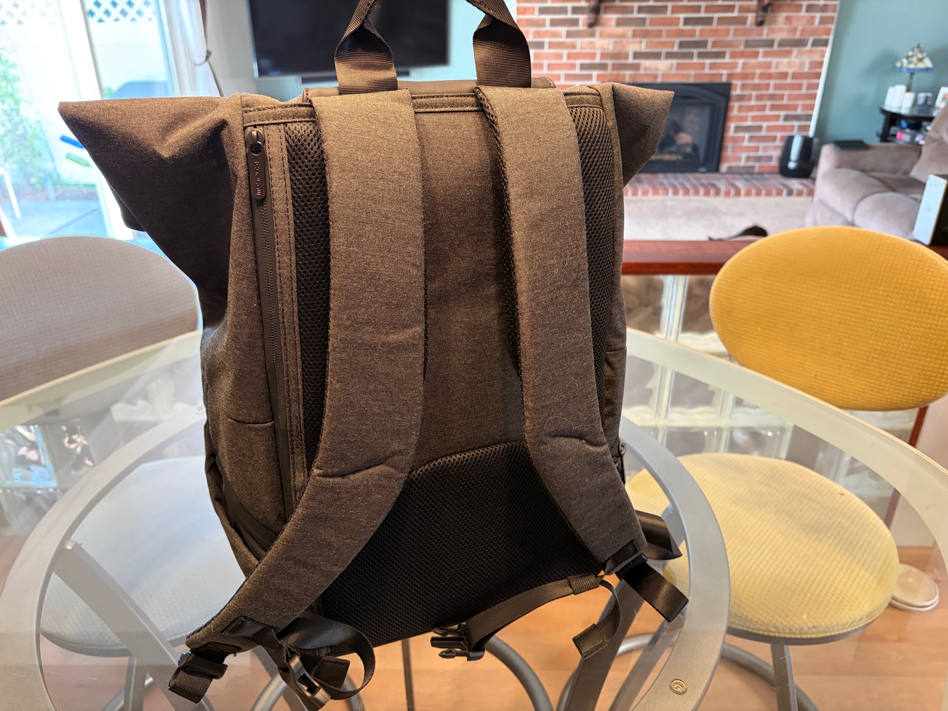 EcoFlow Roll Top Backpack Setup for Travel Power