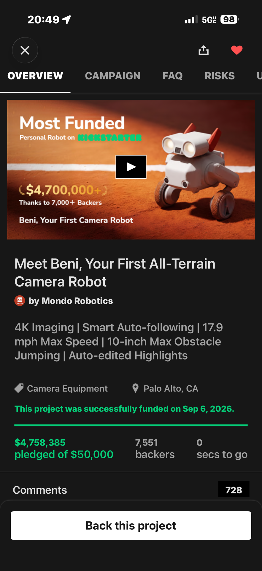 Interesting robot coming